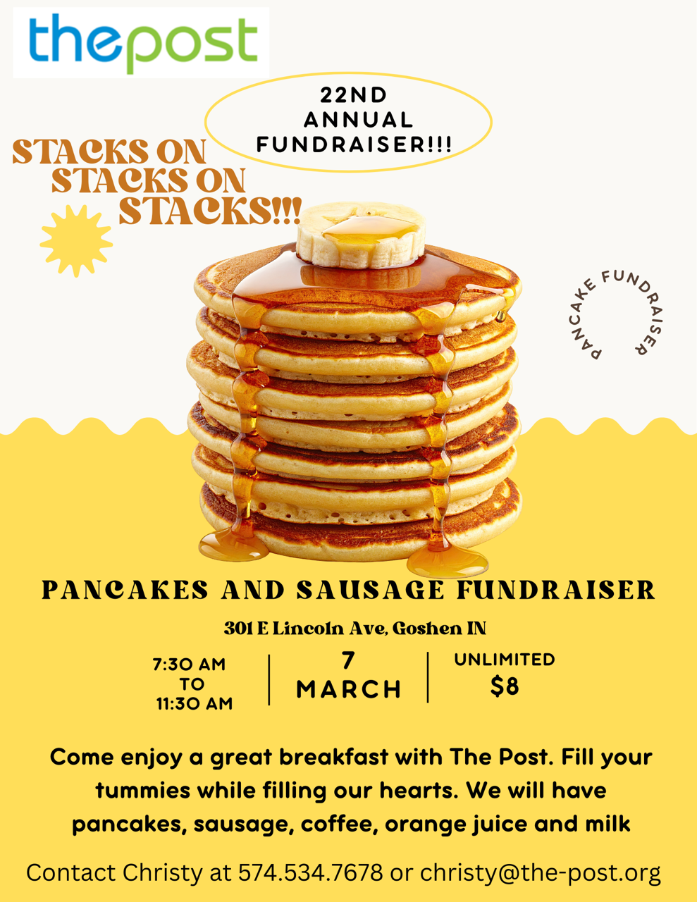 Pancake Day Event Flyer